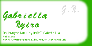 gabriella nyiro business card
